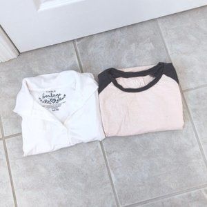LIKE NEW Medium Top Bundle White and Pink